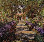 Claude Monet Pathway in Monet's Garden at Giverny painting